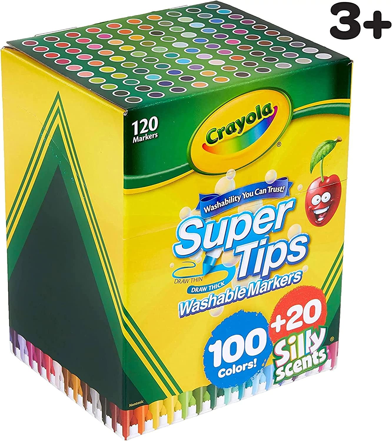 Crayola Super Tips 120 Marcadores Lavables 